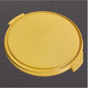Tupperware Cake Pie Carrier Replacement Base Harvest Gold 684 Round 12" Vintage